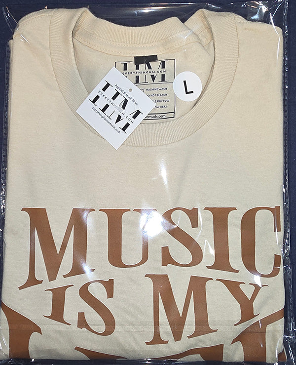 Music is My Life (Sand & Brown L Promo Shirt)
