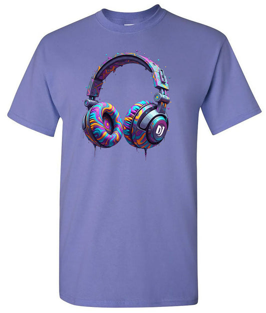 Colorful Headphone (Violet L Promo Shirt)