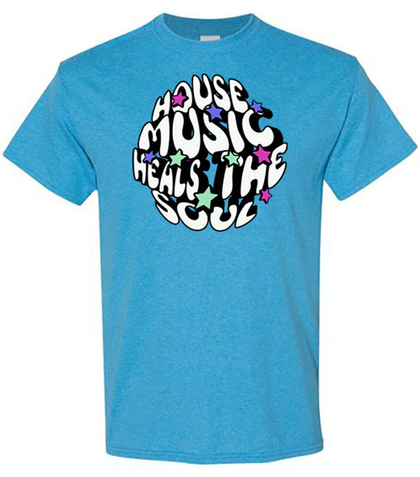 House Music Heals the Soul XL(Power Blue Promo Shirt)