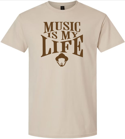 Music is My Life (Sand & Brown L Promo Shirt)