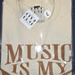 Music is My Life (Sand & Brown L Promo Shirt)