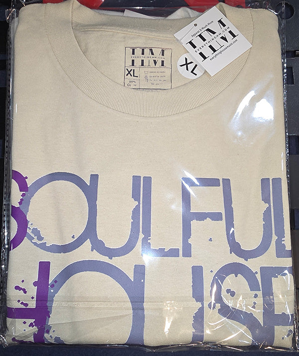 Soulful House Music (XL Tan Promo Shirt)