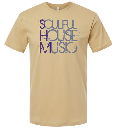 Soulful House Music (XL Tan Promo Shirt)