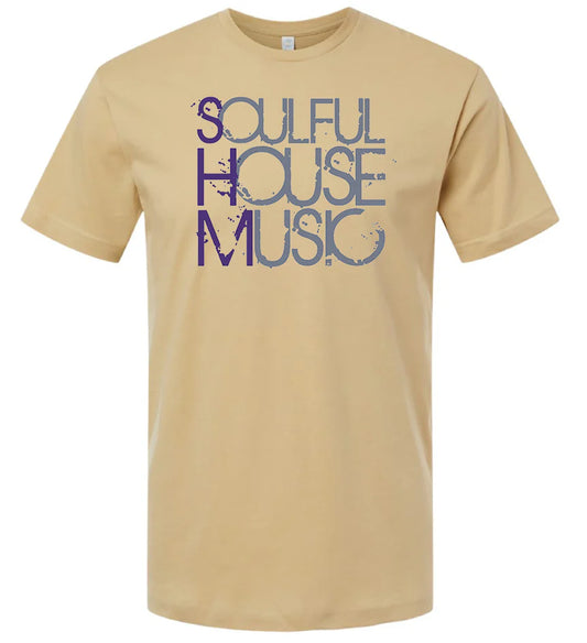 Soulful House Music (XL Tan Promo Shirt)