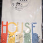 House Music Retro (XL White Promo Shirt)